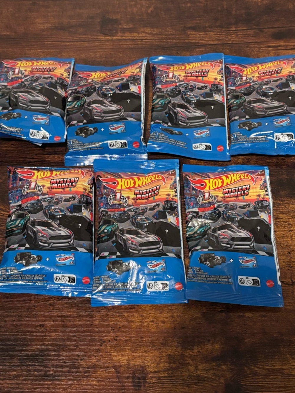 Lot of 7- Hot Wheels 2026 Mystery Models Series 1 - #4 Black Bone Shaker Sealed